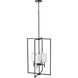 Luxx 4 Light 18 inch Matte Black Indoor Pendant Ceiling Light